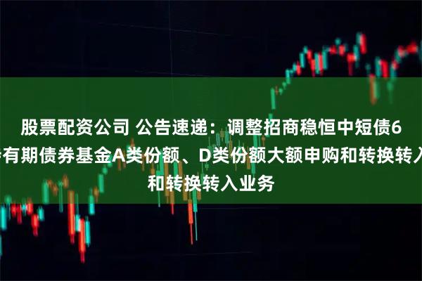 股票配资公司 公告速递：调整招商稳恒中短债60天持有期债券基金A类份额、D类份额大额申购和转换转入业务
